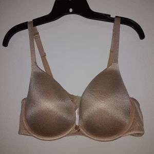 Lane Bryant Cacique Intuition Boost Plunge Bra in Nude/Tan size 44B